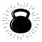 Kettlebell czasrny pusty